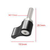 FEICHAO M5x17mm/20mm Handle Screw Adjustable Clamp Locking Screw L-Type /T shaped Wrench for GoPro 11 10 9 8 7 6 Camera Cage Rig