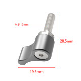 FEICHAO M5x17mm/20mm Handle Screw Adjustable Clamp Locking Screw L-Type /T shaped Wrench for GoPro 11 10 9 8 7 6 Camera Cage Rig