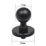 1/4  Screw Adapter for OS-MO 360/Gopro Hero Insta360 Action Camera Phones GPS Holder Accessories 13mm/15mm/17mm/20mm/25mm Ball Head Mount