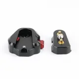 Mini V Mount Quick Release Plate Fast Lock 1/4 Screw ARRI Locating Pin for DSLR Camera Cage Rig Monitor Video Gimbal Stabilizer