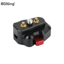 Mini V Mount Quick Release Plate Fast Lock 1/4 Screw ARRI Locating Pin for DSLR Camera Cage Rig Monitor Video Gimbal Stabilizer