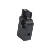 FEICHAO 15mm Single Rod Clamp Rail Adapter w/ 1/4 3/8 Thread Thumb Knob for 5D4 5D3 DSLR Camera for Monitor Microphone Support