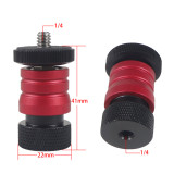 Mini Ball Head 1/4  Screw Mount 360 Swivel Compatible with Hero 13 Canon Nikon Sony Camcorder DV LED Light Bracket DSLR Camera Tripod Ballhead Stand