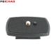 35mm /43mm Mini Quick Release Plate Mount Board ABS Non-slip Pads 1/4 Screw for Weifeng Yunteng Vct668 St666 690 Camera Tripod