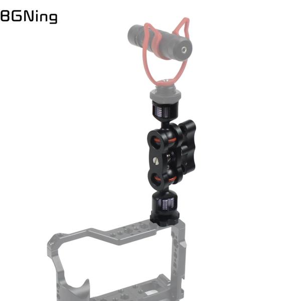 SLR Camera Crab Claw Clip with 1/4 3/8inch Screw Arri Mount Hot Shoe 6-10kg Monitor Stand 50mm Super Clamp Video Light Flash Rig