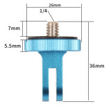 For GoPro Tripod Mount Adapter Converter Monopod Holder Adaptor for Go Pro Hero 8 7 6 5 4 for Osmo Action Camera Accessories