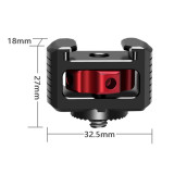 Cold Shoe Extension Plate for ZHIYUN Weebills Gimbal w/ 1/4  Screw Arri Connecting Mount for Monitor Microphone LED Video Light