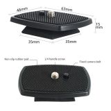 35mm /43mm Mini Quick Release Plate Mount Board ABS Non-slip Pads 1/4 Screw for Weifeng Yunteng Vct668 St666 690 Camera Tripod