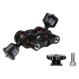 SLR Camera Crab Claw Clip with 1/4 3/8inch Screw Arri Mount Hot Shoe 6-10kg Monitor Stand 50mm Super Clamp Video Light Flash Rig