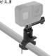 FEICHAO Metal Bike Motorcycle Handlebar Mount Clip Bracket Clamp for Gopro 13 12 11 10 9 8 Insta360 ONE R X X2 Yi SJcam Eken Action Camera