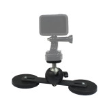 Car Magnetic Mount Low Angle Suction Cup Tripod Adapter 360 Ball Head Sucker Phone Holder for GoPro 10 9 Insta360 Action Camera