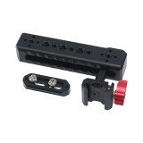 FEICHAO Top Handle Grip with Cold Shoe 1/4 3/8 Screw Hole NATO Rail Lifting Bracket for DSLR Camera Cage Rig Monitor Mic Light