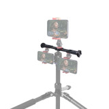 Rotatable Cold Shoe Mount Adapter 1/4 3/8 Locating Holes Non Slip Extension Bar Bracket for SLR Camera Phone Lights Recorder Mic
