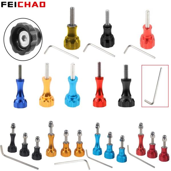 M5 Thumb Screw Aluminum Alloy Hex Socket Knob Nut Bolt Adapter for GoPro Hero 13 12 11 10 9 8 5 Yi 4K SJCAM Action Cameras Accessories