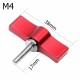 M4 M5 M6 Hand Tighten Screw Aluminum Alloy Handle Adjustable Screws DSLR Camera Photography Accessories