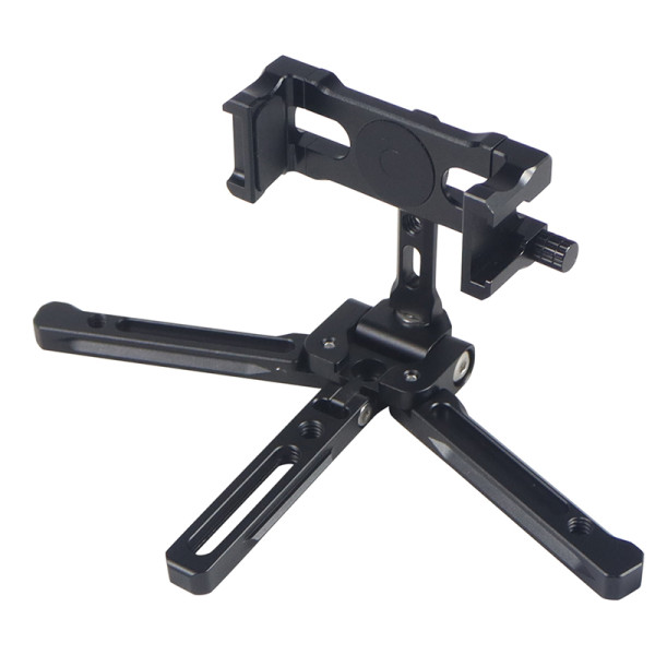 Tripod Mount w Mobile Phone Clip Holder Vertical Bracket 360 Degree Rotating Tripod Adapter Vertical Shooting Phone Mount Holder