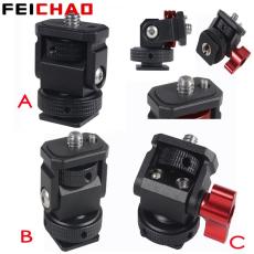 Monitor Holder EVF Mount Swivel & Tilt Cold Shoe 1/4  Screw ARRI Locating Pin 3/8  Hole Compatible with OSMO 360/Hero 13 Camera Field Mic Flash Light Bracket