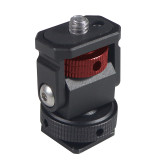 Monitor Holder EVF Mount Swivel & Tilt Cold Shoe 1/4  Screw ARRI Locating Pin 3/8  Hole Compatible with OSMO 360/Hero 13 Camera Field Mic Flash Light Bracket