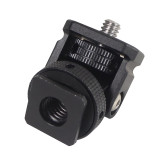 Monitor Holder EVF Mount Swivel & Tilt Cold Shoe 1/4  Screw ARRI Locating Pin 3/8  Hole Compatible with OSMO 360/Hero 13 Camera Field Mic Flash Light Bracket