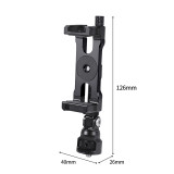 Metal Phone Holder NATO Rail Clamp ARCA / 1/4  Screw with Cold Shoe Mount for Smartphone Camera Gimbal Stabilizer Tripod Bracket