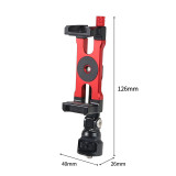 Metal Phone Holder NATO Rail Clamp ARCA / 1/4  Screw with Cold Shoe Mount for Smartphone Camera Gimbal Stabilizer Tripod Bracket