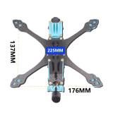 MAK5 O3 Carbon Fiber Frame For O3 Air Unit Quadcopter Frame Kit w/ 5.5mm Arm With Naked For Hero 8 10 Action Camera Parts