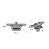 Universal Smartphone Cold Shoe Bracket Microphone Mounting Adapter Holder Aluminum Alloy for Cellphone Vlog Live Flash Lights