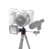 360 Swivel Tripod Ball Head 1/4  Screw Cold Shoe Mount Adapter for DSLR OS-MO 360/Camera Video Monitor Microphone Monopod Stand Bracket