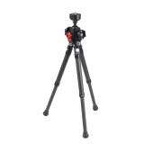 Mini BallHead Cold Shoe Mount Tabletop Tripod Carbon Fiber Extendable Bracket for Phone Video Light OS-MO 360/SLR Camera Projector Support