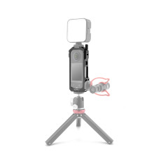 FEICHAO Camera Protective Frame with Cold Shoe Mount Magnetic Foldable Base Cage Compatible with Insta 360 X3 Camera