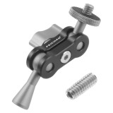 FEICHAO Double Ball head Magic Arm 1/4 Screw/Thread Load 1.5kg Connection Adapter for SLR Camera Cage