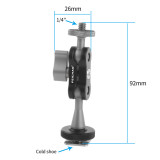 FEICHAO Double Ball head Magic Arm 1/4 Screw/Thread Load 1.5kg Connection Adapter for SLR Camera Cage