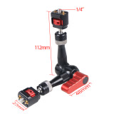 7inch Magic Arm Articulating Holding Arm with 1/4 Screw Arri Pin for Flash LCD Monitor LED Video Light SLR DSLR Camera Accessory