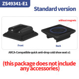 Magnetic Plate 1/4  Quick Release for Arca-Swiss to Cold Shoe Mount Adapter 4-way Undifferentiated Anti-loose for Camera Tripod