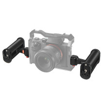 Universal Camera Cage Side Handle for Sony Canon DSLR Camera Cage Hand Grip 1/4 Arri Hole Cold Shoe Mount for Mic Video Light