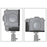XT5 Vertical Quick Release L Plate Adjustable Vertical Bracket Camera Holder Hand Grip for Fujifilm Fuji X-T5 SLR Tripod Mount