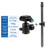 Horizontal Center Column Tripod Boom Cross Rocker Extension Arm Ball Head Camera Mount Rotatable Multi-Angle Rod Live Streaming