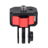 FEICHAO 1/4  Screw to Three-card slots Converter Universal Camera Mount Adapter Compatible with OSMO 360/Hero 13 Action Camera Photography Accessories