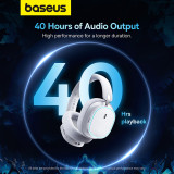 Baseus AeQur Series GH02 Headband Gaming Headset Microphone Cat Ears Pink White 3.5 USB Wired Stereo