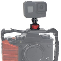 FEICHAO 1/4  Screw to Three-card slots Converter Universal Camera Mount Adapter Compatible with OSMO 360/Hero 13 Action Camera Photography Accessories