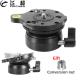 Tripod Head DY-60N Leveling Base Locking Knob Head Plate Horizontal Adjustment 3/8 1/4 Screw for Canon Nikon Sony DSLR Camera