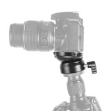 Tripod Head DY-60N Leveling Base Locking Knob Head Plate Horizontal Adjustment 3/8 1/4 Screw for Canon Nikon Sony DSLR Camera