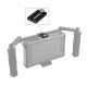 Universal Top Cheese Plate With 1/4 -20 Thread Holes Applicable For On-camera Monitor Camera Cage Rig Supportng System