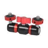 New Mini Magic Arm Double Ball Head 1/4 inch Screw 360 Adjustable Universal Bracket for OS-MO 360/Camera Tripod Lights Video Field Monitor