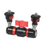 New Mini Magic Arm Double Ball Head 1/4 inch Screw 360 Adjustable Universal Bracket for OS-MO 360/Camera Tripod Lights Video Field Monitor
