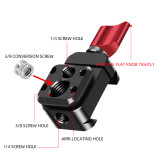 Quick Release Clamp for DJI Ronin SC SC2 Handheld Gimbal Stabilizer Bracket  with 1/4  3/8  Holes Extension ARRI Mount Adapter