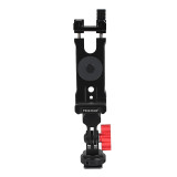 FEICHAO Phone Holder Smartphone Clamp Clip w/ Cold Shoe Mount 360 Rotatable Tripod Mount for Canon Sony Camera Cage Photo Video