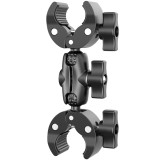 Camera Super Clamp 1/4 Mount Double Head Socket Articulating Magic Arm for Motorcycle Bicycle Handlebar Phone LED Bracket Holder