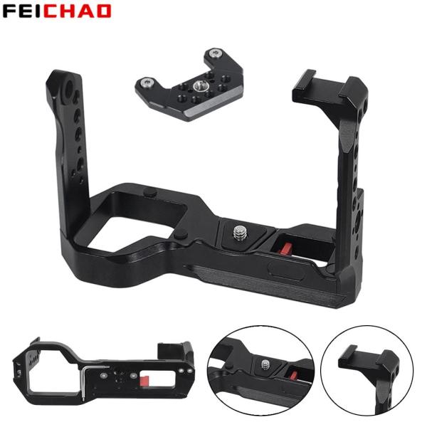 New FX3 FX30 Camera Half Cage for Sony SLR Protective Armor Frame Rig 1/4 3/8 ARRI Cold Shoe Mount Quick Release for ARCA Tripod