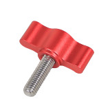 Camera 1/4 M5 Thumb Screw T Handle 304 Stainless Steel Bolt Wave Shape Aluminum Alloy T Handle Hand Tighten Knob Screw Photography